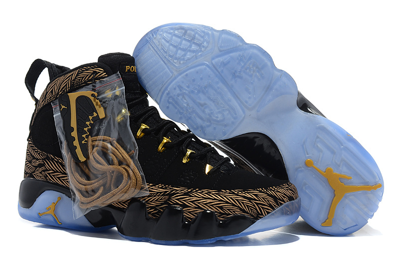 Air Jordan 9 Mens Shoes Black/Brown Online
